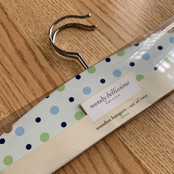 NIB Wooden Hangers Baby and Kids by Wendy Bellissimo - Picture 2 of 10